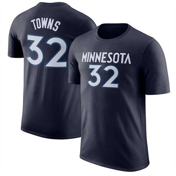 Men's Minnesota Timberwolves #32 Karl-Anthony Towns Navy Name & Number Performance T-Shirt,We sell and wholesale Men's Minnesota Timberwolves #32 Karl-Anthony Towns Navy Name & Number Performance T-Shirt on line form chian!